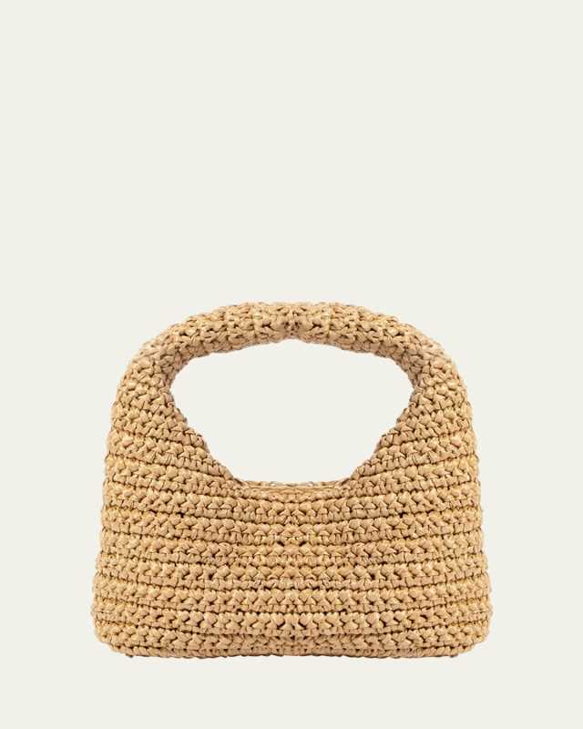 Nana Raffia Top-Handle Bag